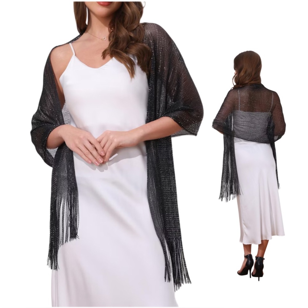 Chic Shimmer Shawl Wrap